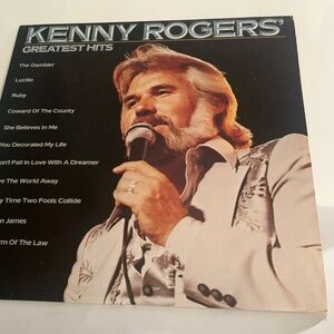 Kenny Roger's Greatest Hits LP/record 1980 Liberty records